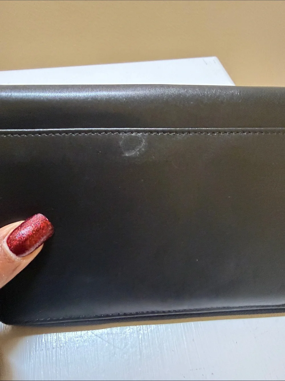 Vintage “Butter Calf” 100% Leather Zip Around Travel Wallet - Dopp Collection